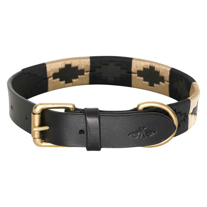 Dog collar HVPChaya - 9525 - Black-Gold