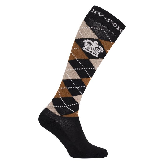 Socks HVPArgyle - 5758 - Navy-Camel Heather