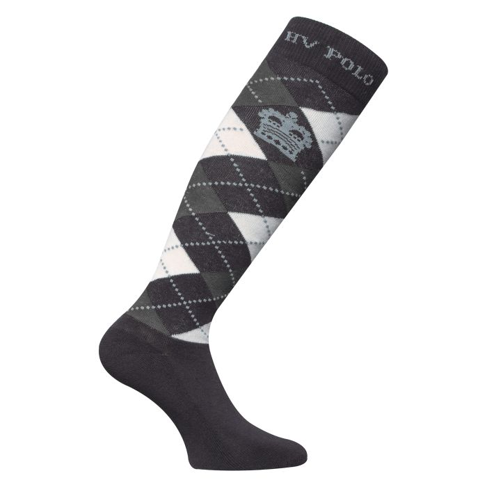 Socks HVPArgyle - 7554 - Charcoal m.-Grey m.-Soft Blue
