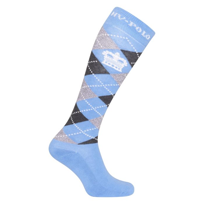 Socks HVPArgyle - 5501 - Airblue-Black