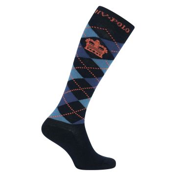 Socken HVP-Argyle -  Navy-Ginger