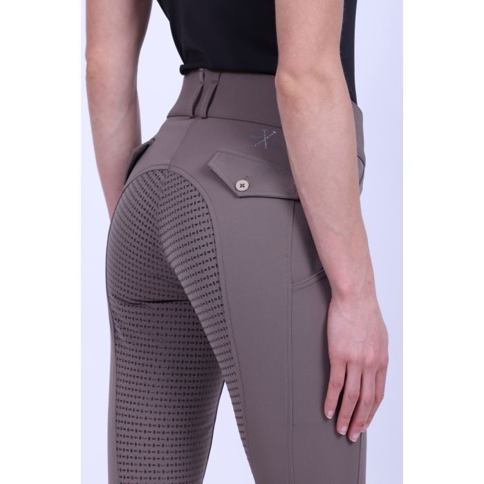 Riding breeches HVPNadine FullGrip - 8006 - Dark Taupe