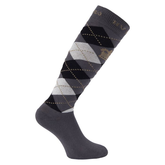 Socks HVPArgyle - 5710 - Charcoal-Black-Taupe