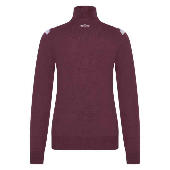 Knitted rollneck HVPArgyle - 4018 - Dark berry