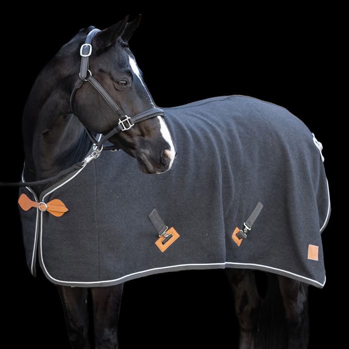 Wool Blanket HVPScottie - 7100 - Dark Grey melange