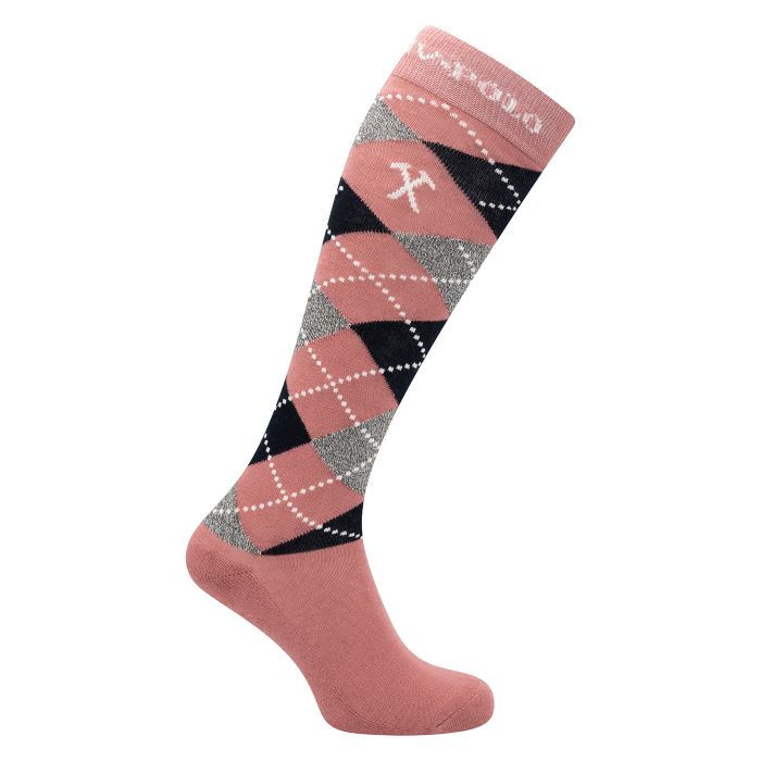 Socks HVPArgyle - 3605 - Dusty Rose-Navy