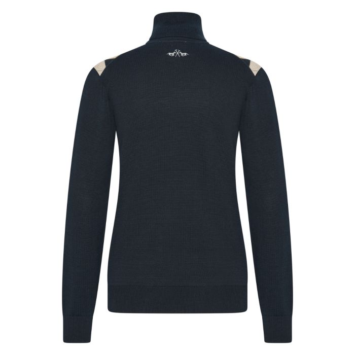 Knitted rollneck HVPArgyle - 5001 - Navy