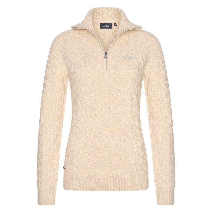 Knitted pullover HVPLuna - 1025 - Sand melange