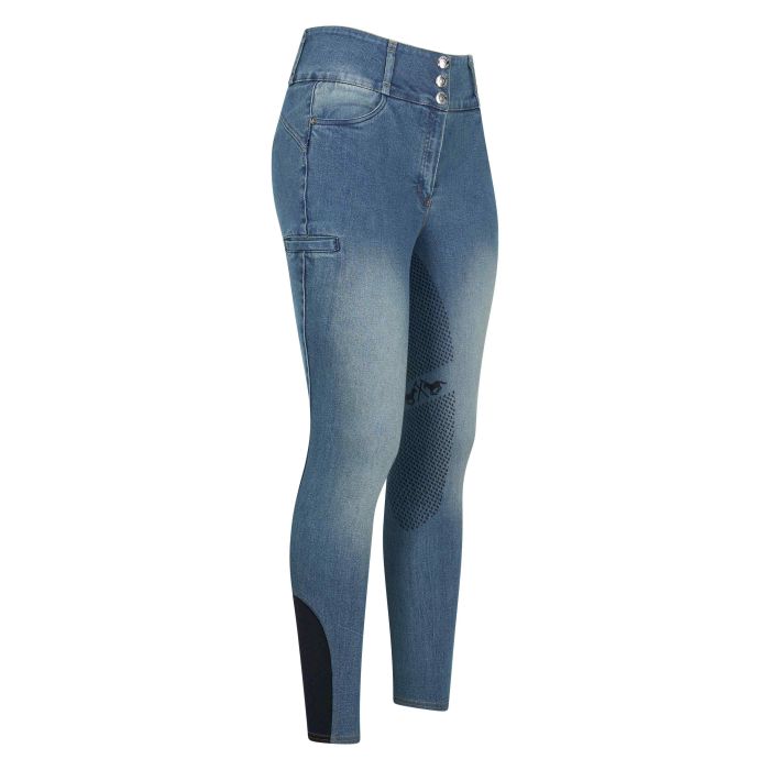 Riding breeches HVPElena denim FullGrip - 5011 - Blue Denim