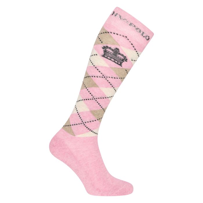 Socks HVPArgyle - 3185 - Dark mauve Heather