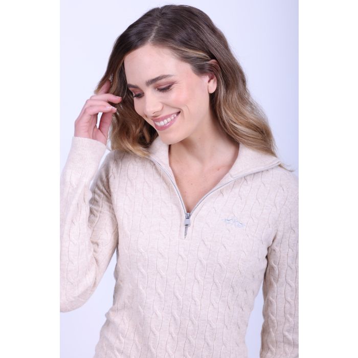 Knitted pullover HVPLuna - 1025 - Sand melange