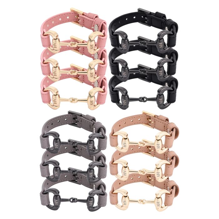 Bracelet big bit HVPKate, set of 12 pcs - 9556 - Black-Multi