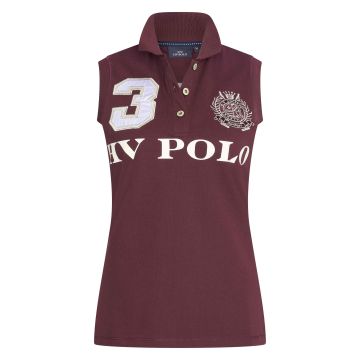Polo shirt Favouritas ärmellos -  Dark berry