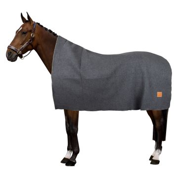 Wolle Decke square HVP-Scottie -  Dark Grey melange