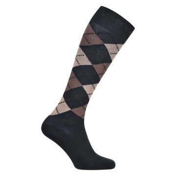 Socken HVP-Argyle -  Black-Basalt