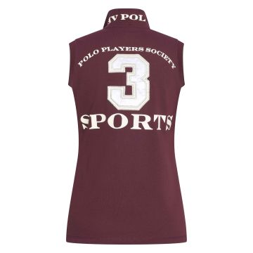 Polo shirt Favouritas ärmellos -  Dark berry
